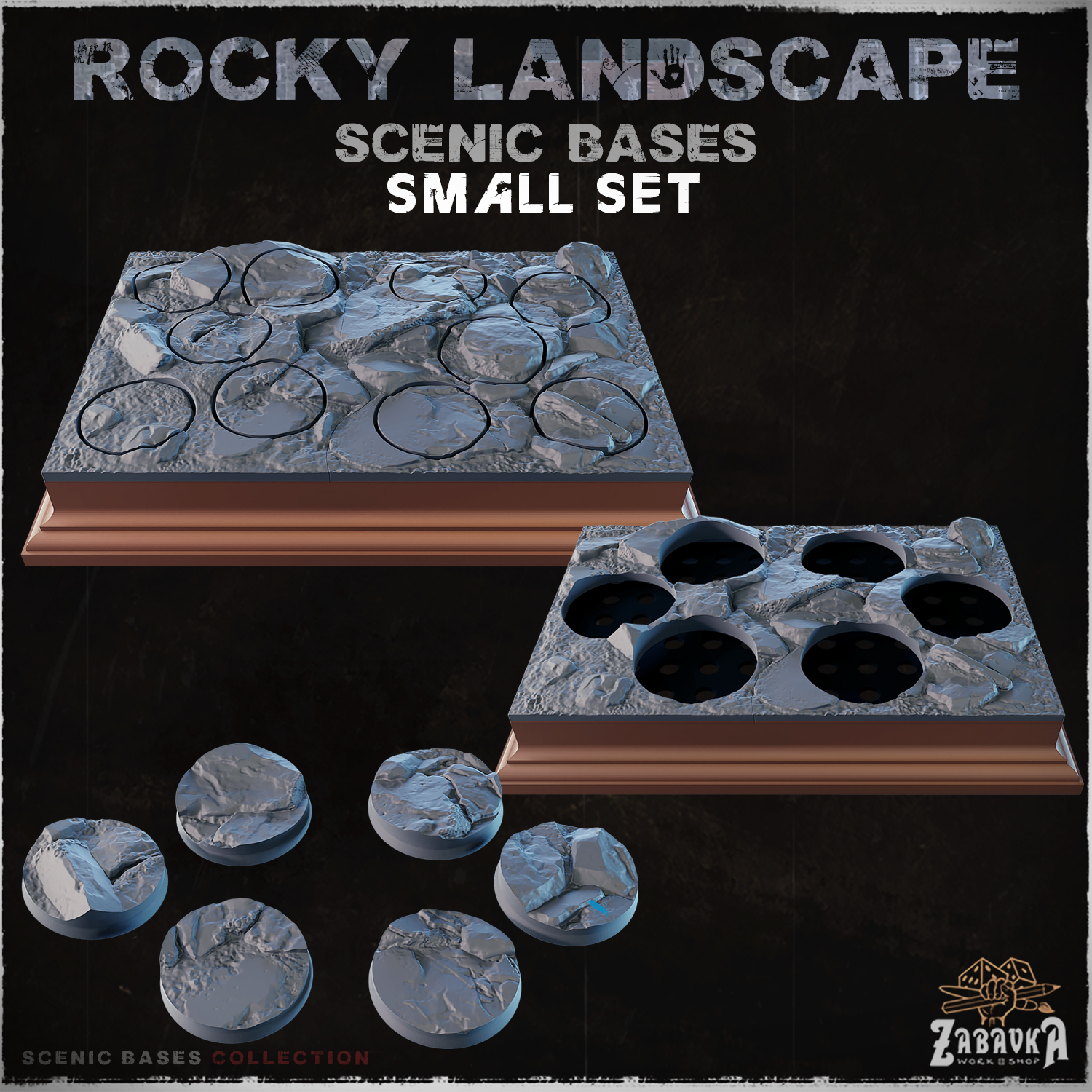 Rocky Landscape - Scenic Bases (Small Set)
